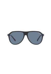 Armani Exchange - Okulary przeciwsłoneczne 0AX4106S. Kolor: czarny. Materiał: syntetyk, materiał. Wzór: gładki #4