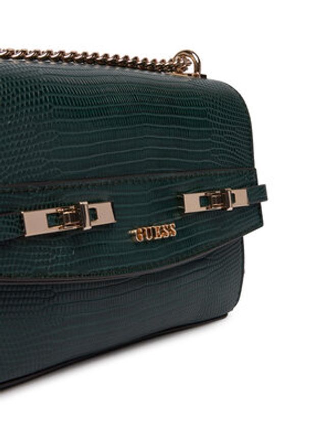 Guess Torebka Melinda Mini HWKL99 33780 Zielony. Kolor: zielony. Materiał: skórzane