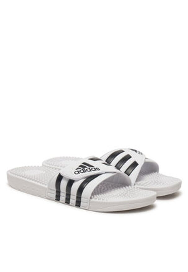 Adidas - adidas Klapki adissage F35573 Biały. Kolor: biały