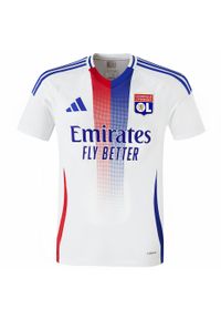 Adidas - Koszulka Olympique Lyonnais 24/25 Home. Kolor: biały. Materiał: materiał