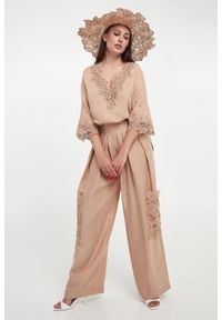 Ermanno Scervino Life - Bluzka damska lniana ERMANNO SCERVINO LIFE. Materiał: len