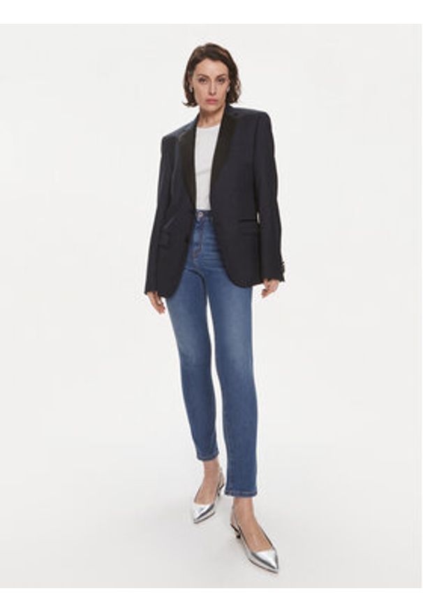Weekend Max Mara Jeansy Eufrate 2415181051 Granatowy Slim Fit. Kolor: niebieski