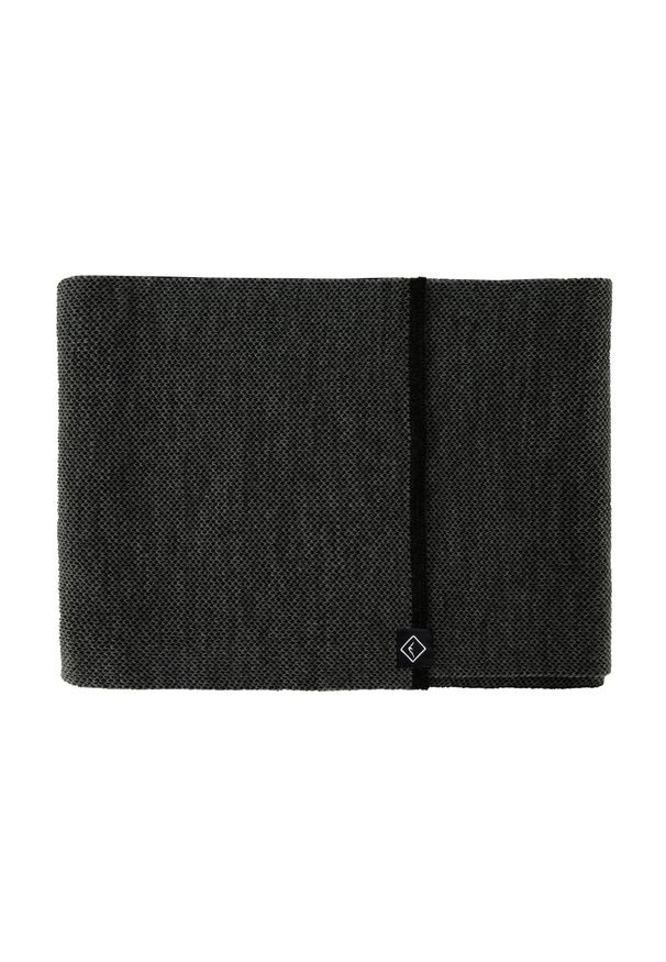 Volcano - Klasyczny szal zimowy H-DARK. Materiał: dzianina. Wzór: ze splotem, aplikacja, jednolity. Sezon: zima. Styl: klasyczny