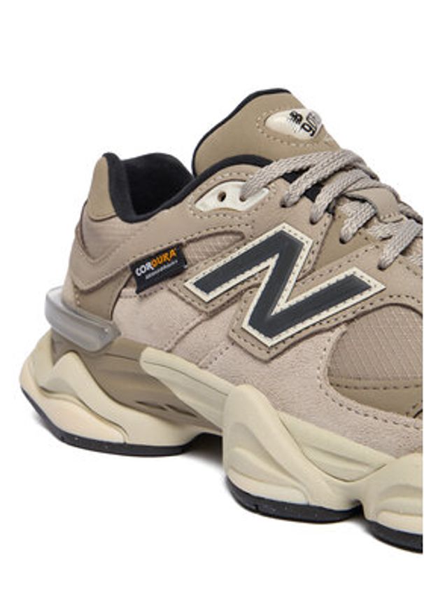 New Balance Sneakersy U9060ORD W Brązowy. Kolor: brązowy. Materiał: skóra, zamsz