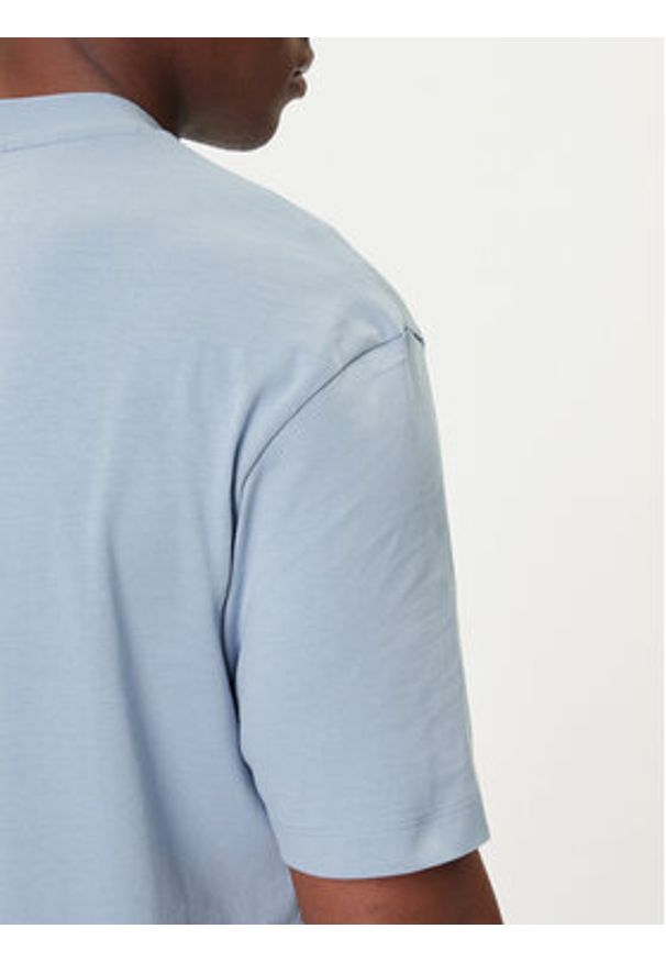 Hugo - HUGO T-Shirt Niley 50519984 Błękitny Regular Fit. Kolor: niebieski. Materiał: bawełna