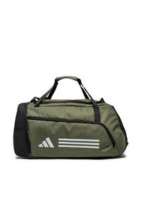 Adidas - adidas Torba Essentials 3-Stripes Duffel Bag Medium IZ1918 Zielony. Kolor: zielony. Materiał: materiał #3