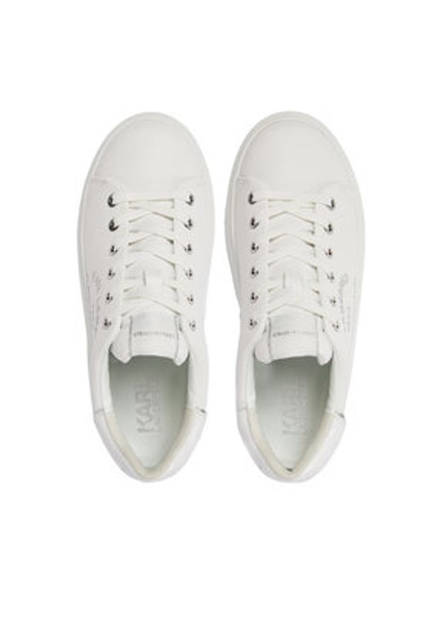 Karl Lagerfeld - KARL LAGERFELD Sneakersy KL62539F Biały. Kolor: biały. Materiał: skóra