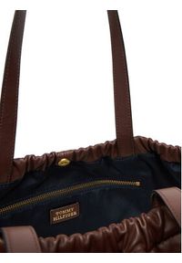 TOMMY HILFIGER - Tommy Hilfiger Torebka Soft Leather Tote AW0AW18308 Bordowy. Kolor: czerwony. Materiał: skórzane #5