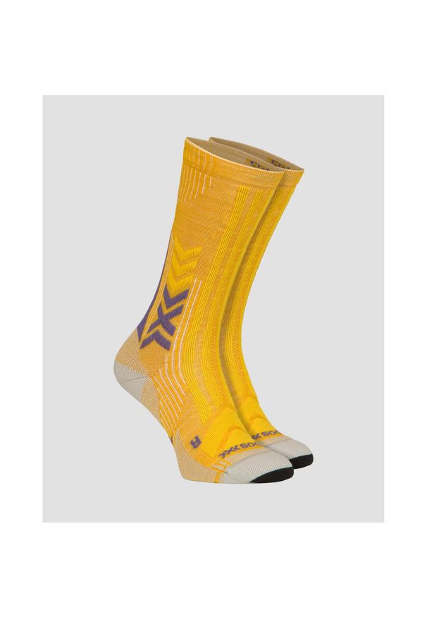 Skarpety X-Socks Trekking Perform Merino Crew. Kolor: żółty. Sport: turystyka piesza