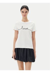 Vero Moda T-Shirt Kami 10332587 Biały Relaxed Fit. Kolor: biały. Materiał: bawełna