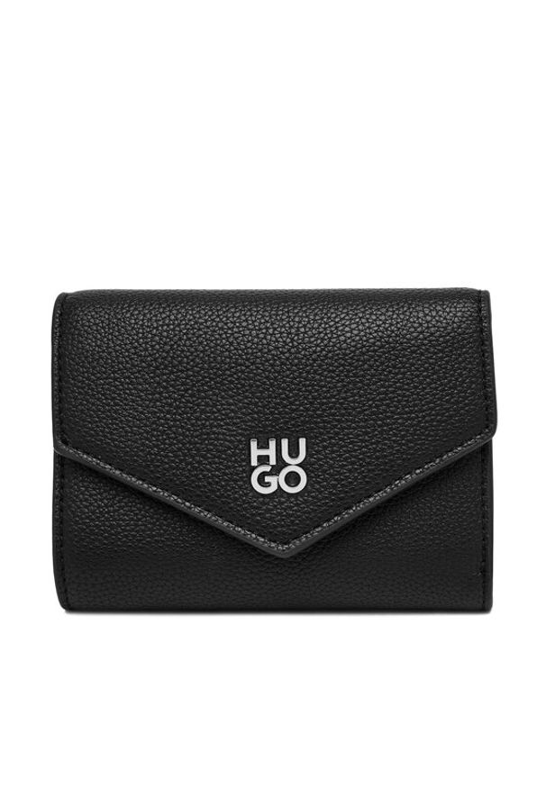 Hugo - HUGO Portfel Chris 2.0 50547914 Czarny. Kolor: czarny. Materiał: skóra