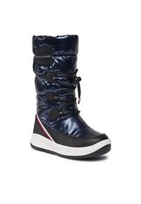 TOMMY HILFIGER - Tommy Hilfiger Śniegowce T3A6-33069-1669803 M Niebieski. Kolor: niebieski #3