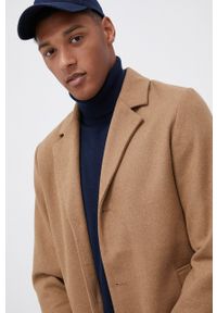 PRODUKT by Jack & Jones - Produkt by Jack & Jones Płaszcz męski kolor brązowy przejściowy. Okazja: na co dzień. Kolor: brązowy. Materiał: poliester. Styl: casual #3