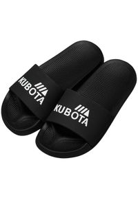 Klapki Męskie Basenowe Kubota Basic Czarne. Kolor: czarny. Styl: sportowy