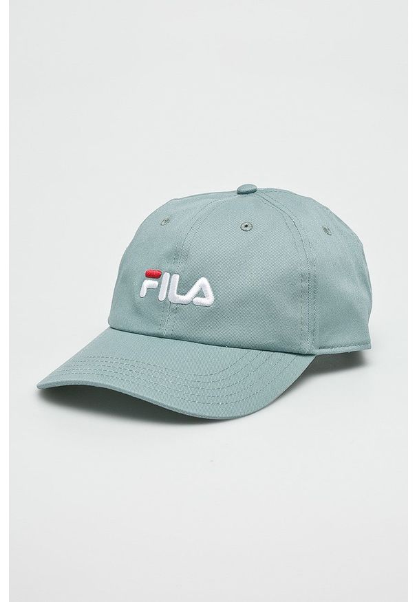 Fila - Czapka. Kolor: turkusowy