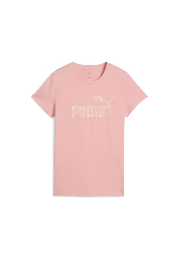 Puma - Damska koszulka ESS NATURE 2.0 PUMA Pink Fruit. Kolor: różowy. Sport: fitness