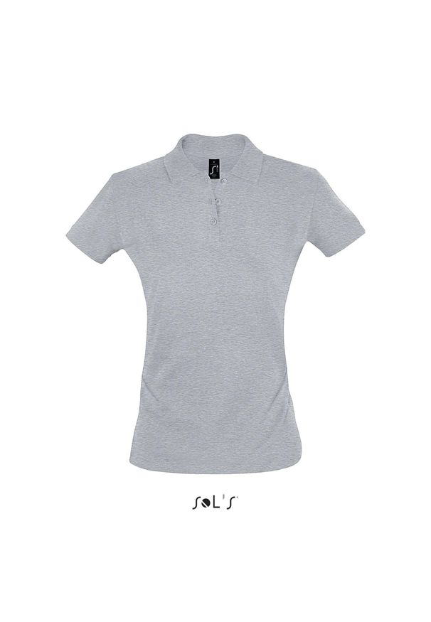 SOL'S - Damska koszulka polo Sol's Perfect. Typ kołnierza: polo. Kolor: szary