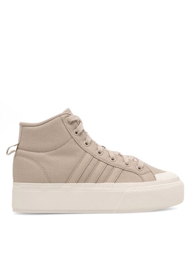 Adidas - adidas Sneakersy BRAVADA 2.0 MID PLATFORM IE2315 Beżowy. Kolor: beżowy. Materiał: materiał. Obcas: na platformie