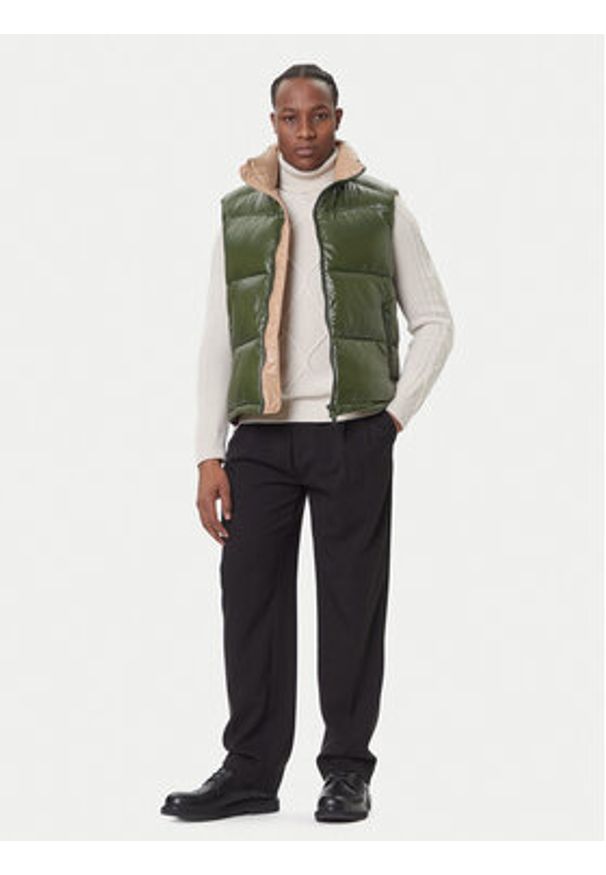 Save The Duck Kamizelka D81382U LOVE21 Zielony Regular Fit. Kolor: zielony. Materiał: syntetyk