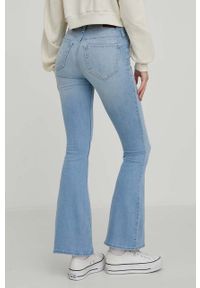 Hollister Co. jeansy damskie high waist. Stan: podwyższony. Kolor: niebieski #5