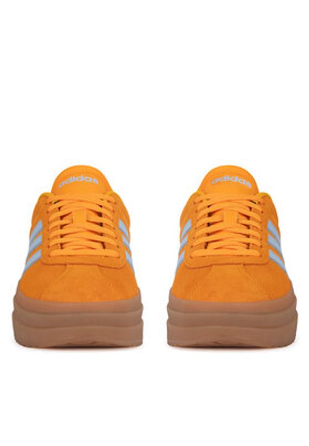 Adidas - adidas Sneakersy VL COURT BOLD IH8090 Pomarańczowy. Kolor: pomarańczowy. Materiał: zamsz, skóra