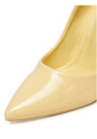 DeeZee Szpilki AB2-4503A Żółty. Kolor: żółty. Materiał: skóra. Obcas: na szpilce #6