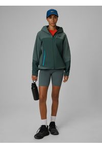 4f - 4F Kurtka trekkingowa membrana 15000 damska - khaki XS. Kolor: oliwkowy, brązowy, wielokolorowy. Materiał: tkanina, materiał. Sezon: lato. Sport: turystyka piesza #2