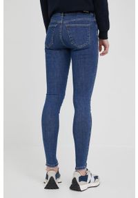 Dr. Denim jeansy damskie medium waist. Kolor: niebieski