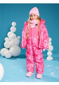 Sinsay - Spodnie na szelkach - różowy. Kolor: różowy #1