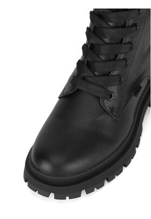 MEXX Trzewiki MI001712943W Czarny. Kolor: czarny. Materiał: skóra