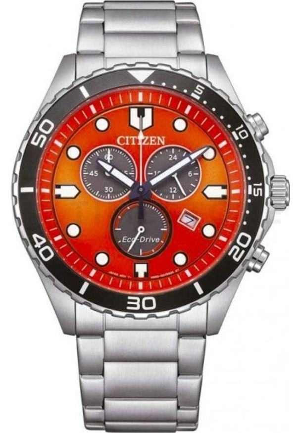 CITIZEN - Zegarek Citizen Zegarek Męski Citizen AT2560-84X Srebrzysty