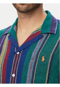 Polo Ralph Lauren Koszula 710B14232001 Kolorowy Regular Fit. Typ kołnierza: polo. Materiał: len. Wzór: kolorowy #4