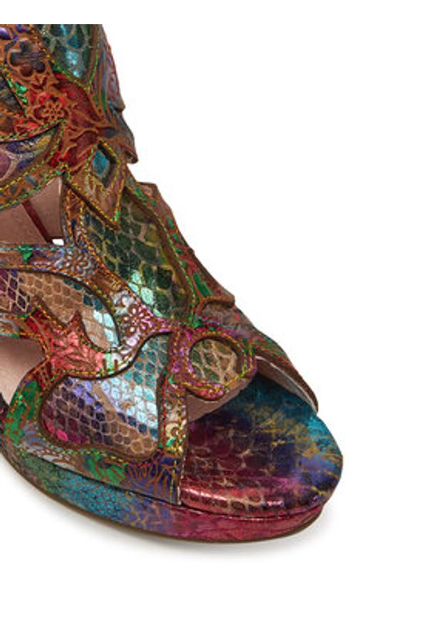 Laura Vita Sandały Hicao 19 Kolorowy. Materiał: skóra. Wzór: kolorowy