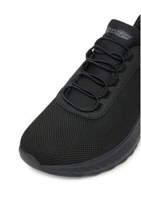 skechers - Skechers Sneakersy SLIP INS BOBS SPORT SQUAD 118303 BBK Czarny. Kolor: czarny. Materiał: materiał. Model: Skechers Sport #5