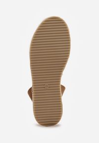 Renee - Ciemnozielone Sandały z Plecionki w Stylu Boho VICES z Paskami w Kształcie X Nahmala. Okazja: na co dzień. Zapięcie: pasek. Kolor: zielony. Wzór: paski, aplikacja. Sezon: lato. Styl: boho #8