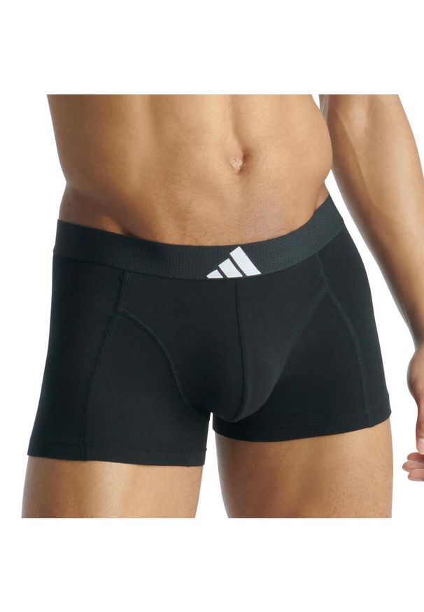 Adidas - Bokserki Active Flex Cotton Body 6 pak. Kolor: czarny. Materiał: bawełna, elastan