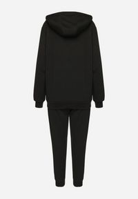 Born2be - Czarny Komplet Dresowy Bluza z Kapturem i Joggery Rerialda. Kolor: czarny. Materiał: dresówka #5