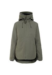 Kurtka impermeabilna damska Didriksons Jennie. Kolor: zielony. Sport: turystyka piesza