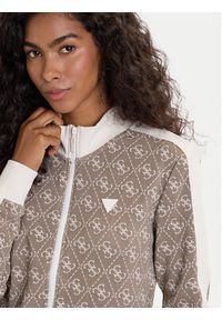 Guess Bluza V5BQ16 K1990 Brązowy Regular Fit. Kolor: brązowy. Materiał: syntetyk #4