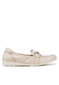 Loafersy Caprice. Kolor: beżowy