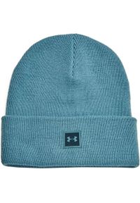 Czapka Under Armour Halftime Knit Beanie. Kolor: niebieski. Styl: sportowy