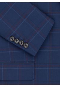 Pako Lorente - PAKO LORENTE – Granatowa marynarka garniturowa w czerwono-niebieską kratkę. Okazja: na wesele, na ślub cywilny, na komunię. Kolor: czerwony, niebieski, wielokolorowy. Materiał: poliester, wełna, lycra. Wzór: kratka #3