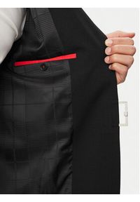 Hugo - HUGO Marynarka Hans 263X 50565557 Czarny Slim Fit. Kolor: czarny. Materiał: syntetyk #5