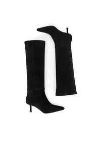 Gino Rossi Kozaki ZANNA-9802 Czarny. Kolor: czarny. Materiał: zamsz, skóra #6