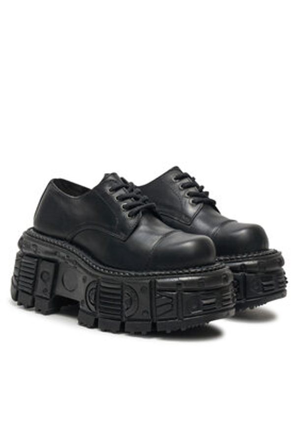 NEW ROCK Sneakersy M-TANKMIL I003-S1 Czarny. Kolor: czarny. Materiał: skóra