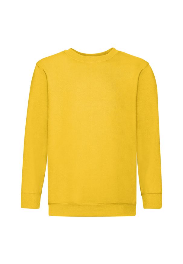 FRUIT OF THE LOOM - Bluza Dziecięca Classic Setin. Kolor: żółty, wielokolorowy, pomarańczowy. Sport: joga i pilates