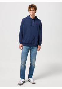 Wrangler - WRANGLER SIGN OFF HOODIE MĘSKA BLUZA NIEROZPINANA NAVY 112350542 W651013678 #5