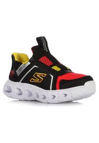 skechers - Buty do chodzenia dla dzieci Skechers Hypno-flash 2.0. Kolor: czarny. Materiał: syntetyk, materiał. Sport: turystyka piesza