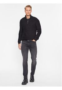 Guess Sweter M3BR41 Z2ZK2 Czarny Regular Fit. Kolor: czarny. Materiał: wiskoza #4