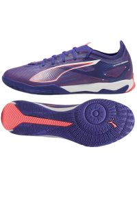 Buty Puma Ultra 5 Match It 107895 01 fioletowe. Kolor: fioletowy. Materiał: materiał. Szerokość cholewki: normalna. Sport: piłka nożna #1